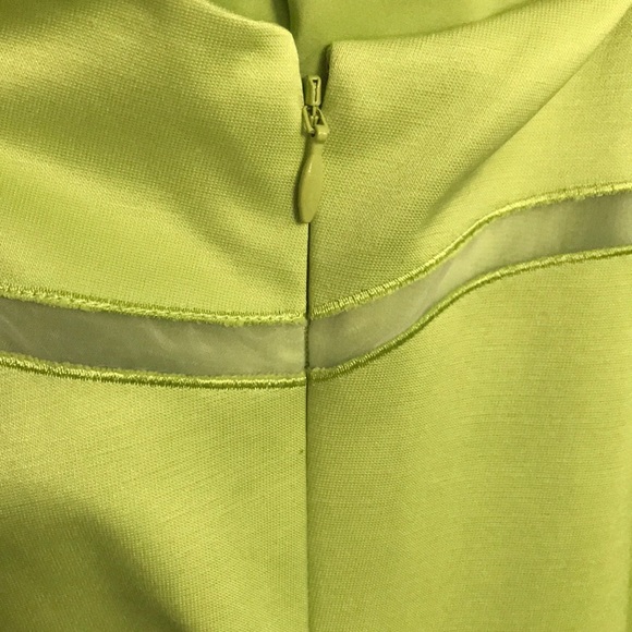 Etcetera Lime Green Shift Dress - Picture 6 of 6